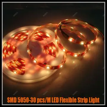 SMD 5050 LED Flexible Strip Light Waterproof-Yellow
