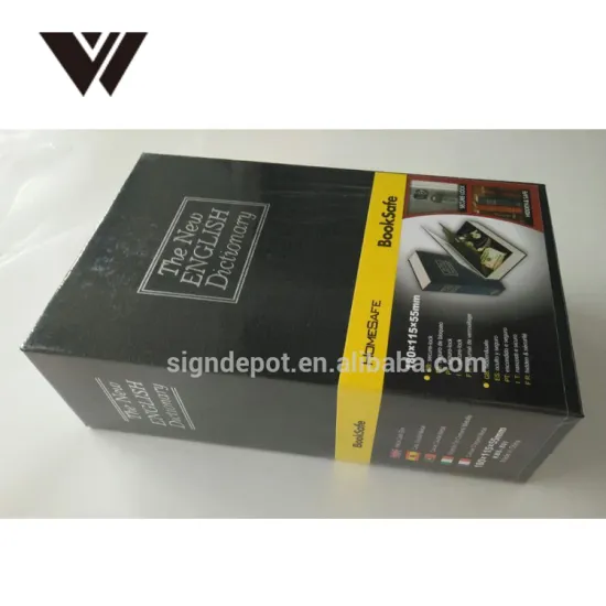 WELDON Home Dictionary Diversion Book Safe With Key Lock, Metal