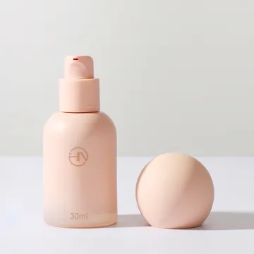 Custom Glass Pump Bottle for Liquid Makeup Lotion