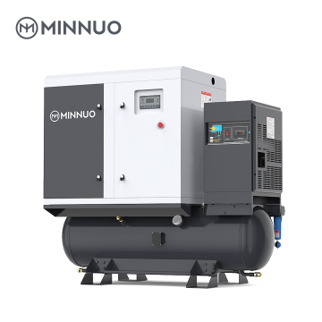 ضاغط هواء حلزوني Minnuo 4 في 1 بمرحلتين VSD - معالج بالزيت للقطع بالليزر عالي الطاقة