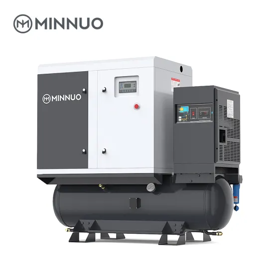 Minnuo 4-in-1 Two-Stage VSD Screw Air Compressor - Oil-Treated for High-Power Laser Cutting