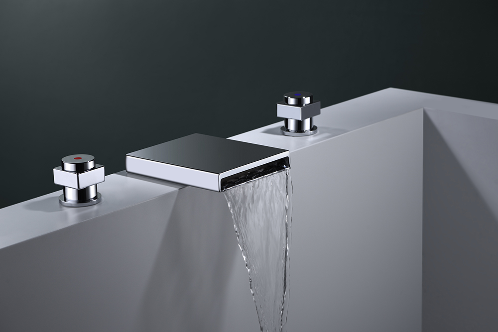 waterfall roman tub faucet
