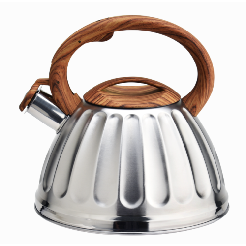 Woodlike Soft touch handle whistling stovetop tea kettle