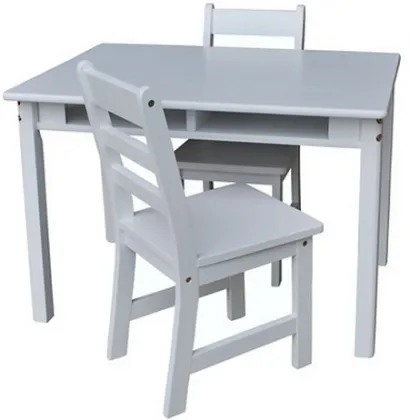 Kids Study Table Bedroom Furniture Set Wooden Educational Children Chairs and Table