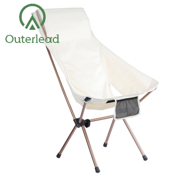 Foldable Aluminum Alloy High Back Camping Beach Chair