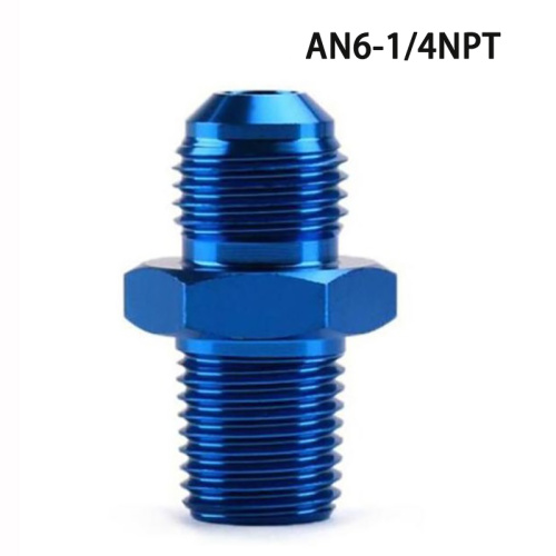 1/4npt a 6 y brote macho an6 accesorio recto