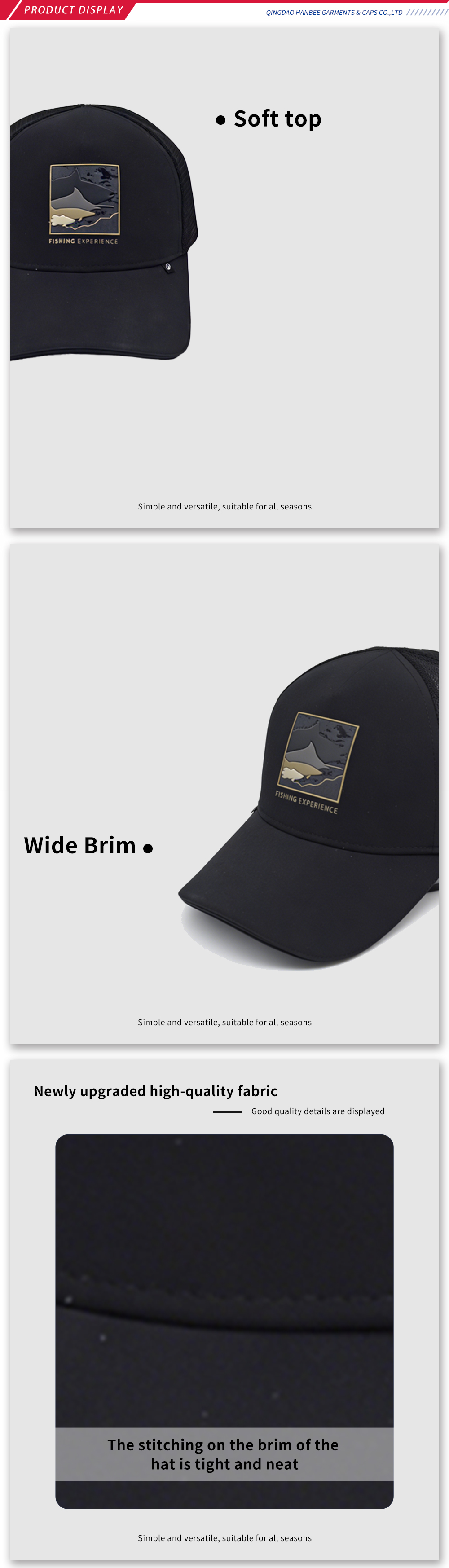 Black Mesh Tennis Cap for Men and Women