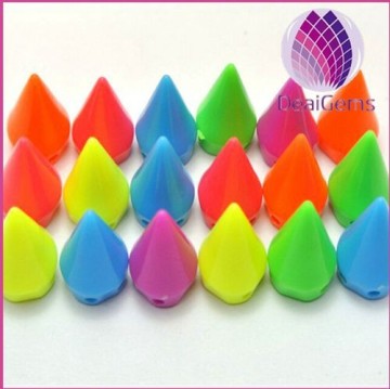 12mm colorful bullet rivelt acrylic beads