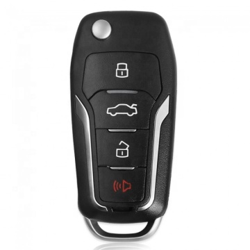 XKFO01EN Wire Remote Key for Ford Condor: 4-Button Unmovable Key with English Version Manual
