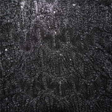 Glitter and lace fabric for shoe making