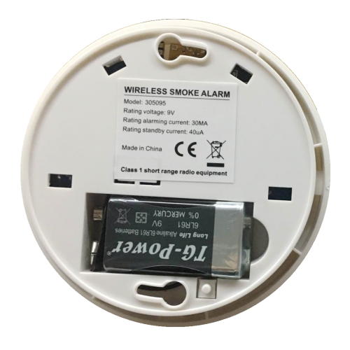 Interconnected Wireless Smoke Detector, EN14604 with 433.92MHz Radio Frequency