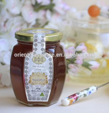 350g glass storage bottle jar with metal lid