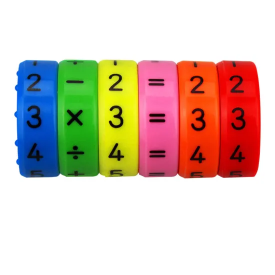 6PCS/set Magnetic Montessori Math Toys Preschool Educational Toys Children Number DIY Cylinder Assembling Puzzle Calculate Game