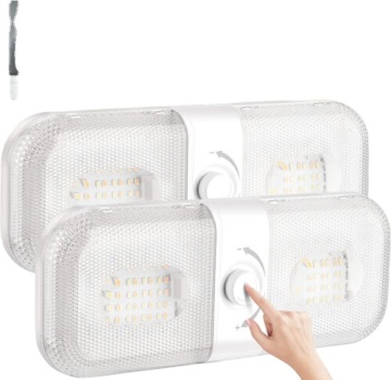 Adjustable Brightness LED Ceiling Light for RV Camper Reading