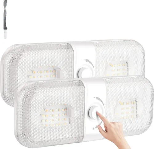 Adjustable Brightness LED Ceiling Light for RV Camper Reading