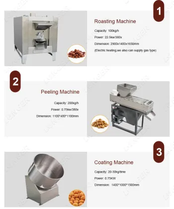 Drums Roasters: Peanut and Ground Nut Processing Machine