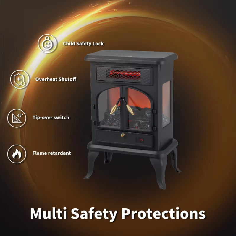 fireplace electric heater freestanding modern LED Light Electric Fireplace Heater High Quality Low price efficiency