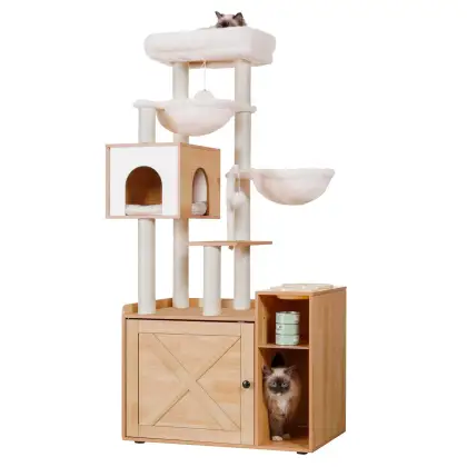 Multi-Level Cat Tower for Indoor Cats