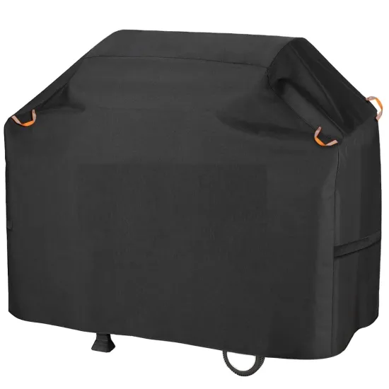 waterproof barbecue cover 210D oxford fabric gas barbecue cover with reflective strips Heavy Duty Gas Grill Cover