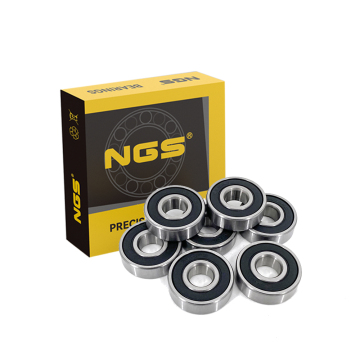 6201-2RS Deep Groove Ball Bearing 12x32x10mm Double Rubber Sealed Chrome Steel Black