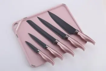 New Kitchen Knife Set with Cutting Board