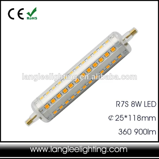 New R7S LED With Clear Cover 8W 118mm 11W 135mm 13W 189MM