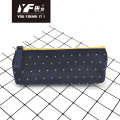 Custom colorful dot canvas pencil case