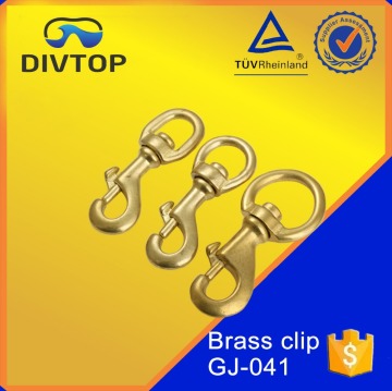 Wholesale brass hook clips single end snap clip