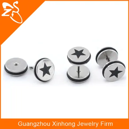 2015 wholesale unique stud earrings bullet shape ear plug