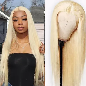 Virgin Remy Wig Lace Front Color Wigs Human Hair Wigs Blonde 613