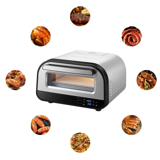 12'pizza 1700W 400C 750F Stainless Steel Factory direct Household mini Pizza oven commercial automatic pizza oven electric