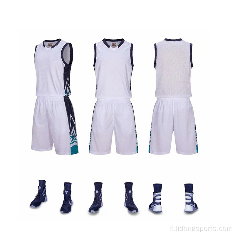 Basketball Uniform Set Jersey della squadra di basket personalizzata