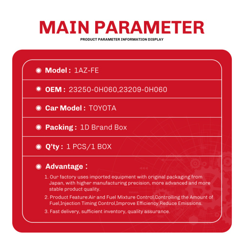 فوهات حاقن الوقود 23250-0H060 23209-0H060 23209-28080 23209-0H030 ل Toyota Camry RAV4 Solara Scion TC 2.4L