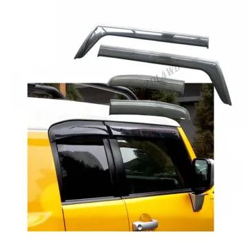 Auto Parts Acrylic Black Window Sun Visor Rain Guard for FJ Cruiser 2007-2014