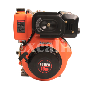 Pompe à eau monocylindre Excalibur 10 HP avec moteur diesel 186FA