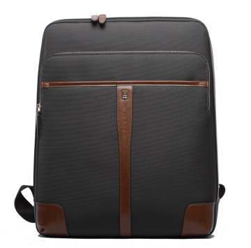 Hot-Selling Fashion Nice Outdoor Nylon Leather Laptop Bag Backpack (114-09506)