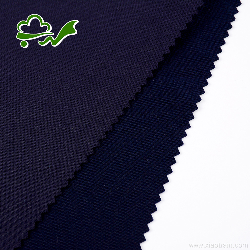 75D plain dyed knit navy spandex polyester fabric for women cloth