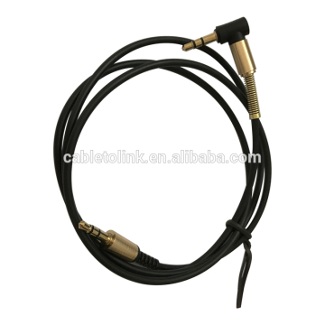 Angle 3.5MM STEREO JACK TO JACK CABLE PLUG FOR VARIOUS MOBILE PHONES