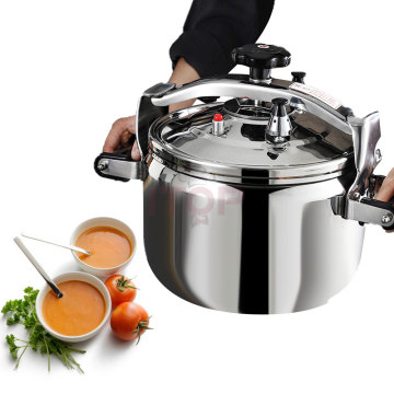 Modern 33L Induction and Gas Compatible Stainless Steel Pressure Cooker with Automatic Lock