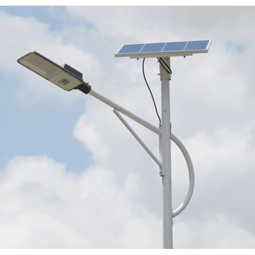 High-lumen integrated solar street light