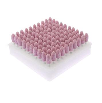 Pink Oval Ceramic Grinding Heads for Drill and Rotary Tool Polishing