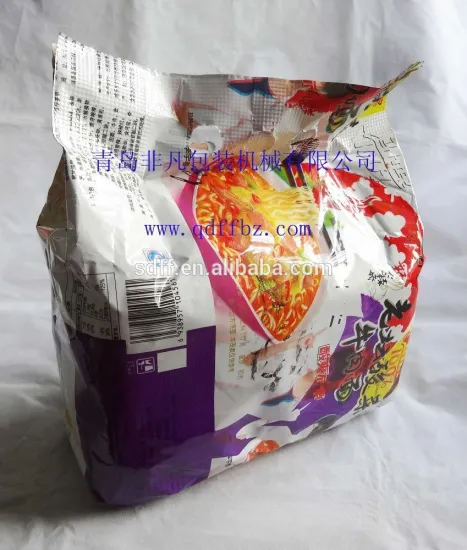 China Supplier Instant Noodle Production Line Automatic Instant Noodle Family/Group Flow Packaging Machine