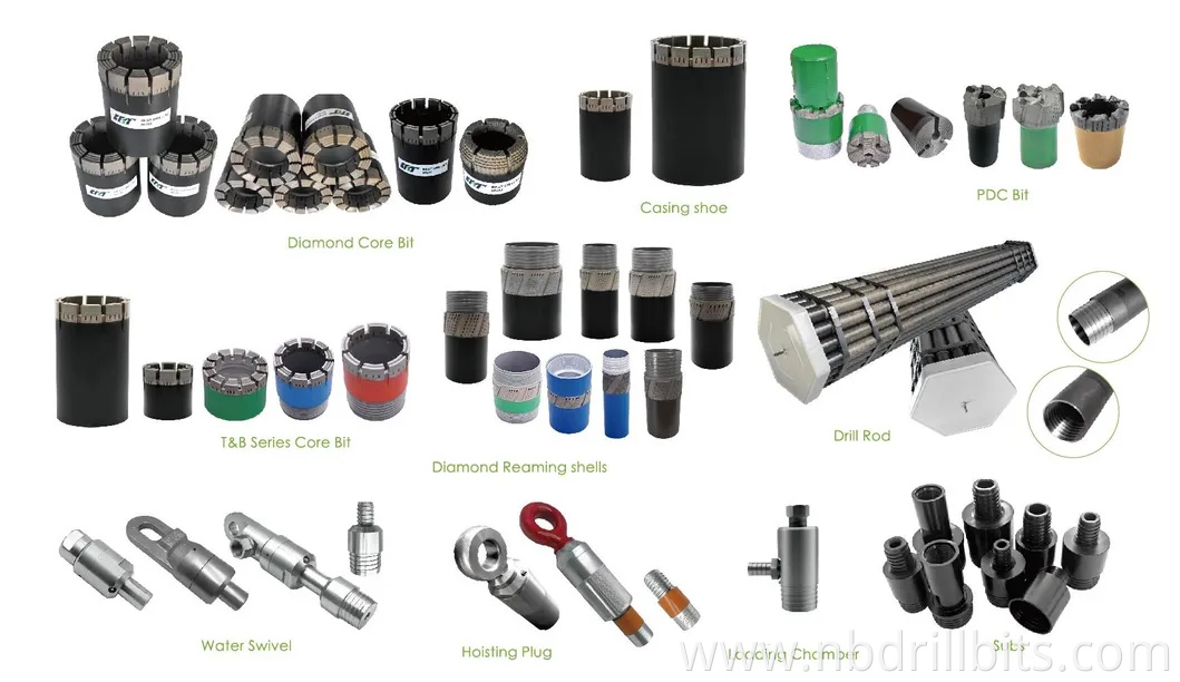 HQ Pq Nq Impregnated Diamond Core Drill Bits for Exploration Coring ...