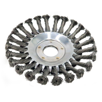 6/8-inch Carbon Steel Wire Weeding Brush for De-burring and Derusting