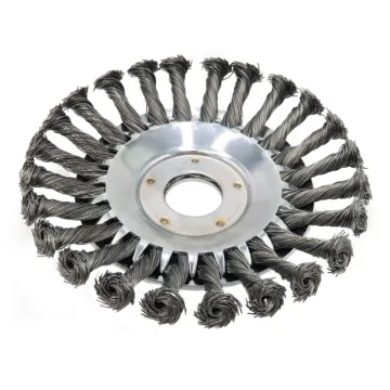 6/8-inch Carbon Steel Wire Weeding Brush for De-burring and Derusting
