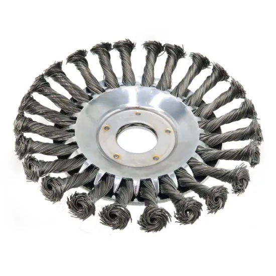 6/8-inch Carbon Steel Wire Weeding Brush for De-burring and Derusting