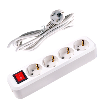 4 gang power strips with switch