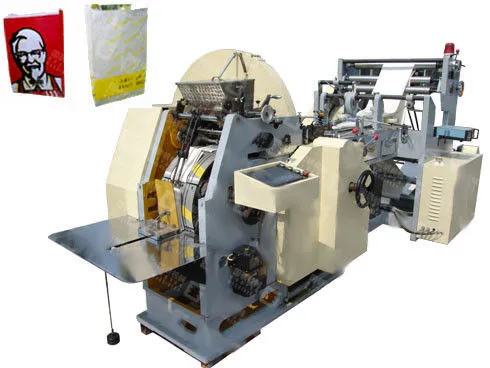 High Speed Automatic Paper Bags Making Machine For Kfc / Mcdonald's Bag