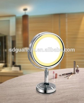 cheap desktop makeup led electric hotel table mirror