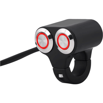 22mm Waterproof Motorcycle ATV Handlebar Push Button Switch